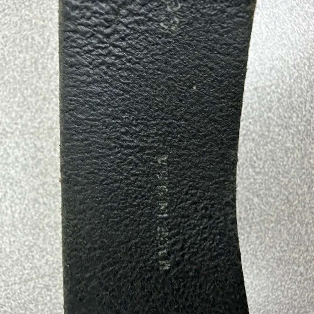 LeJon Tulliani Belt Mens 38 Black Leather Buckle Classic Everyday Casual USA